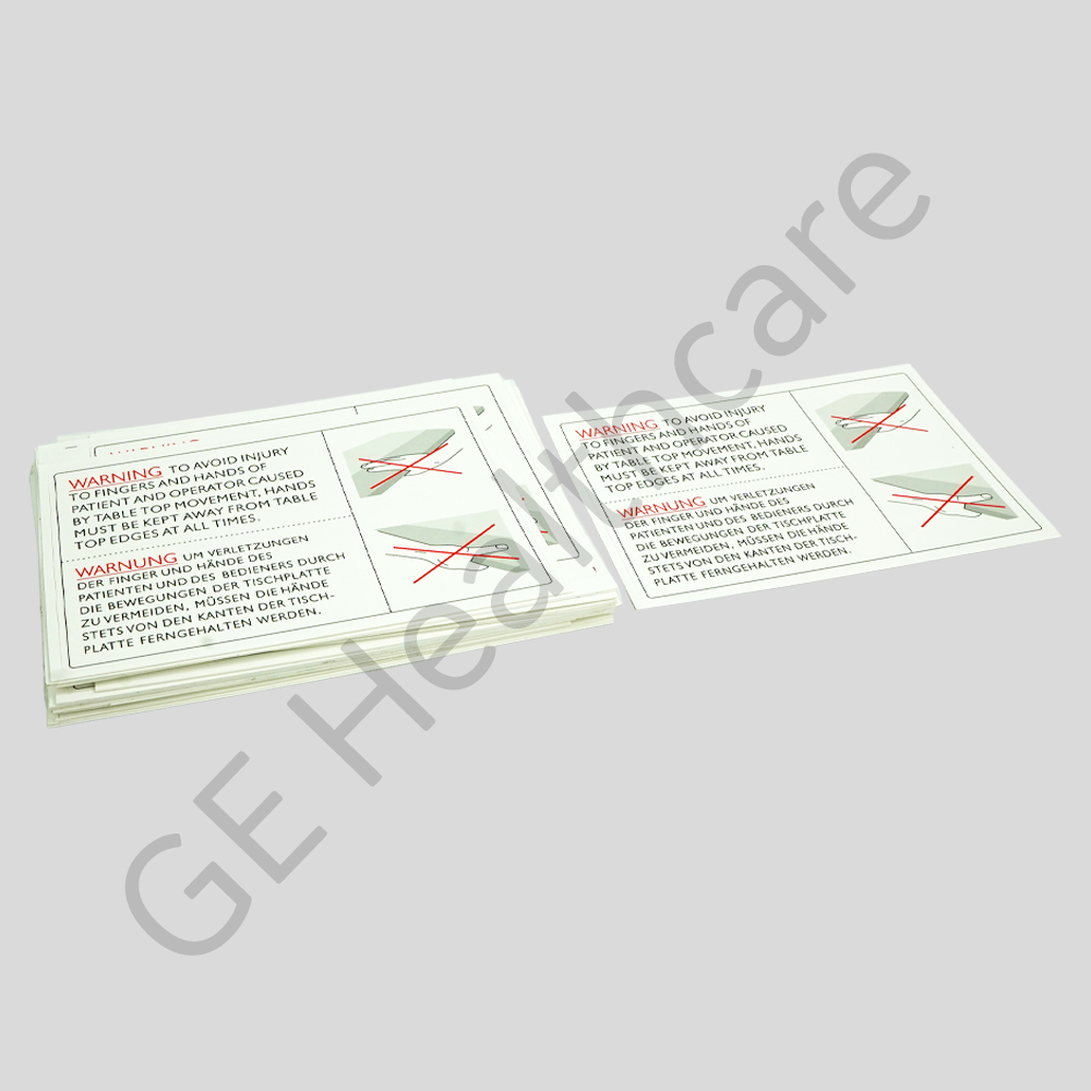 Global Common Table Tabletop Warning Label Global Common Table Tabletop Warning Label
