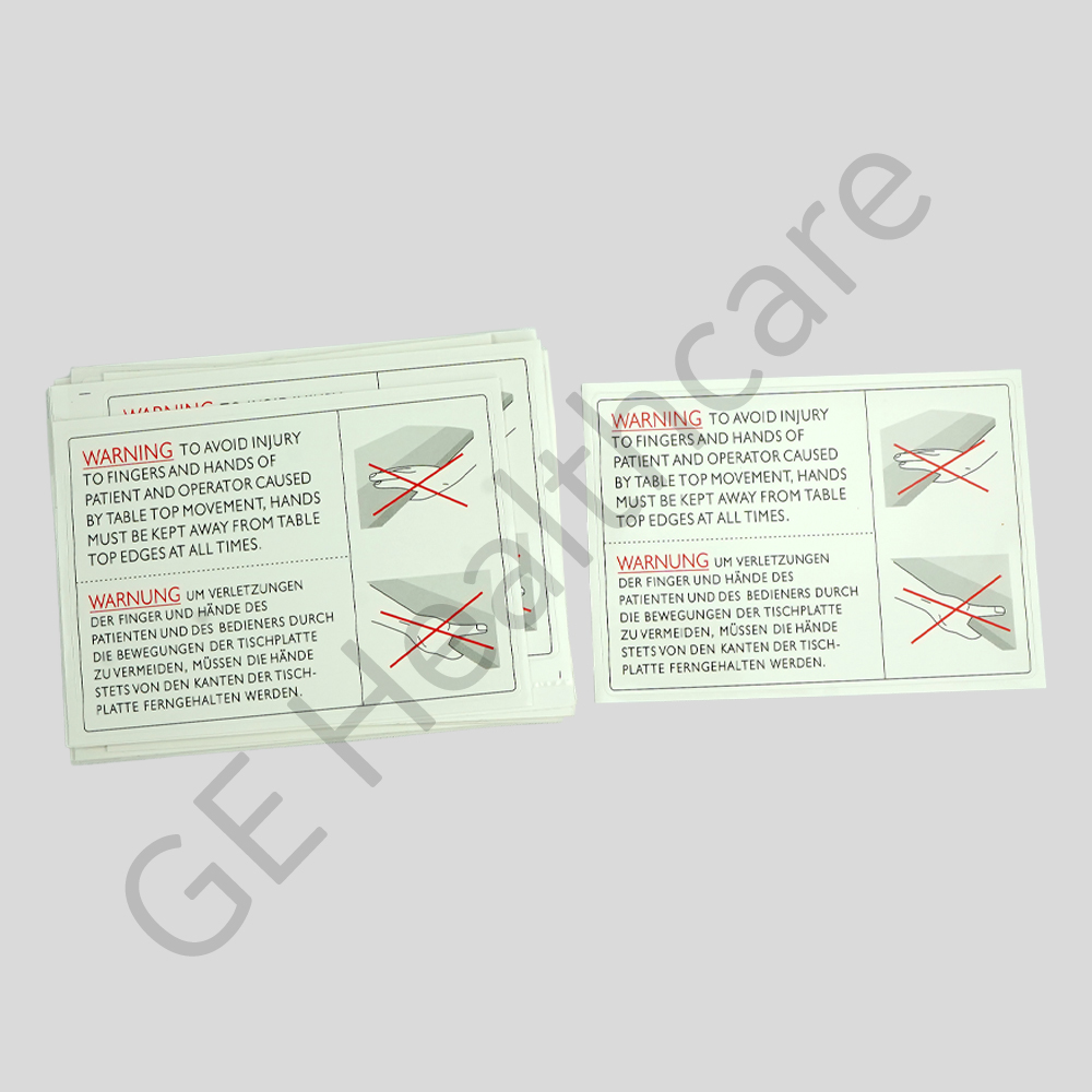 Global Common Table Tabletop Warning Label Global Common Table Tabletop Warning Label