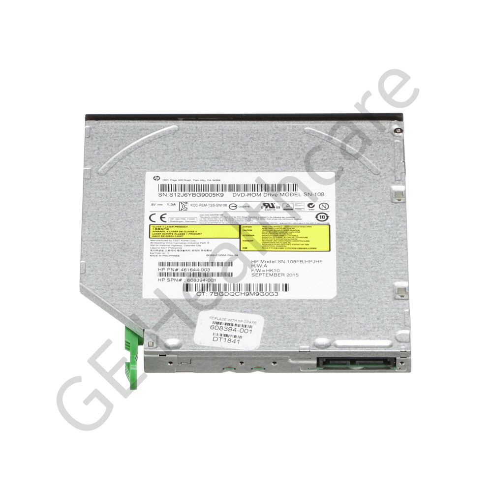 5.25" Slim-Line Tray-Load 16X DVD-ROM SATA Optical Drive 5.25" Slim-Line Tray-Load 16X DVD-ROM SATA Optical Drive